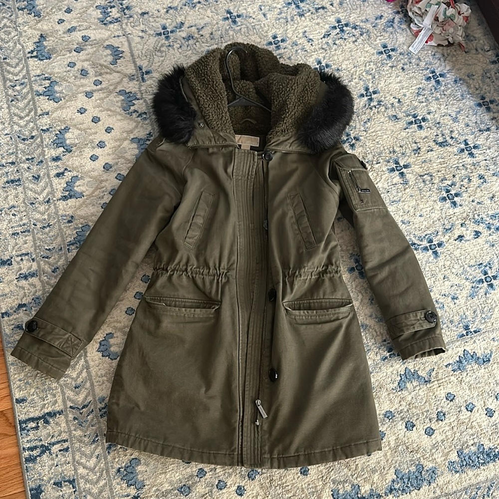 Michael Kors size S hunter green winter coat